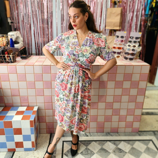 Beautiful Vintage Floral Dress