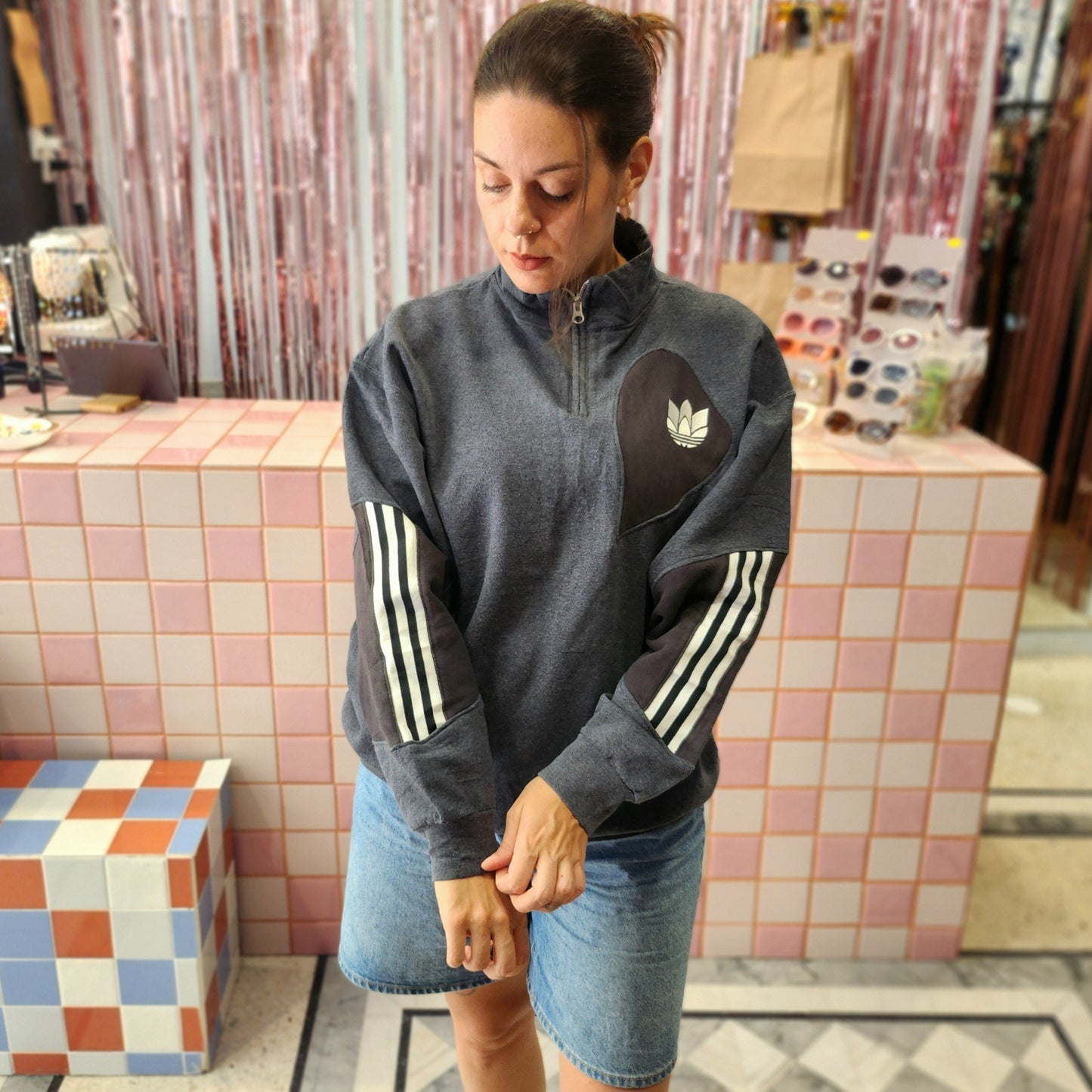Reworked Adidas Sweatshirt