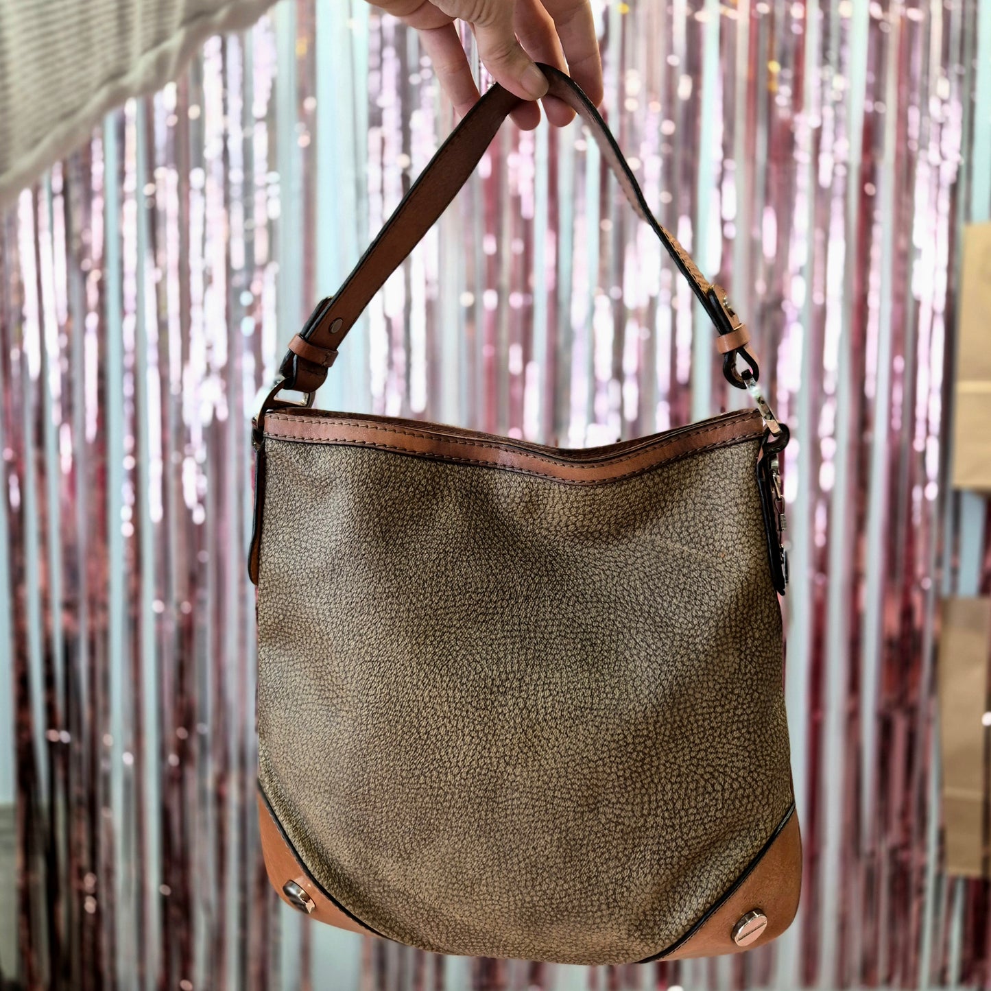 Borbonese Leather Bag