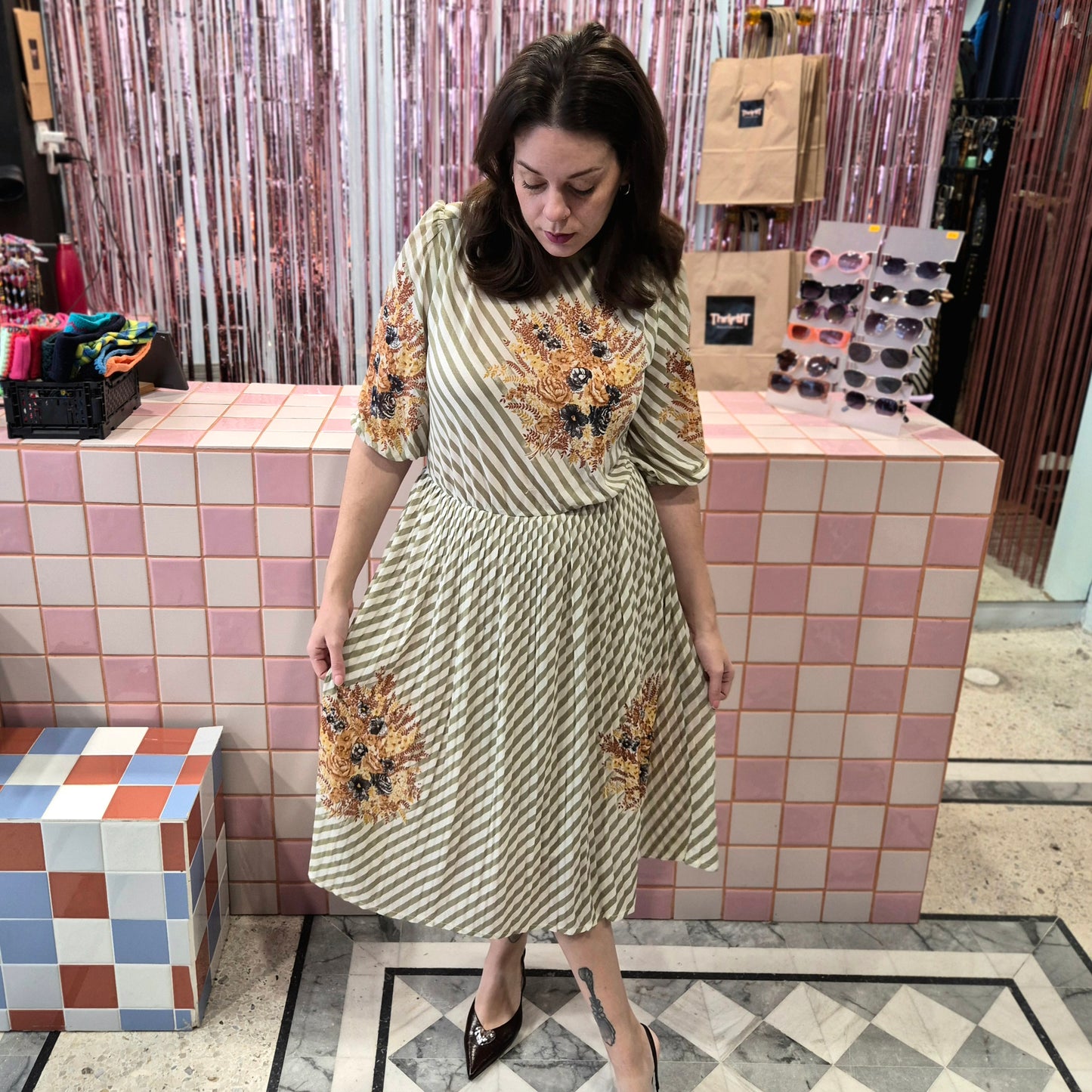 Vintage Floral Dress