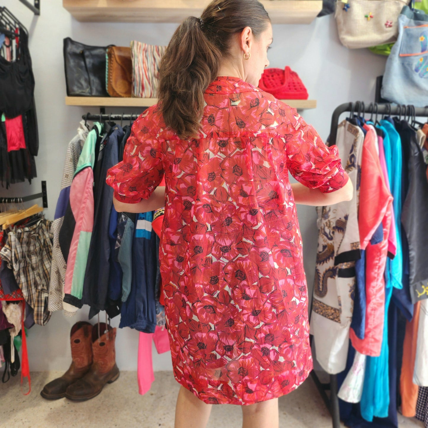 Chiffon Floral Duster