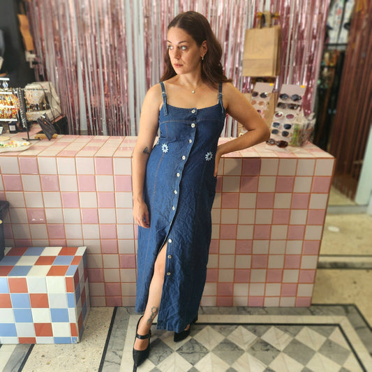 Cute Buttondown Denim Dress