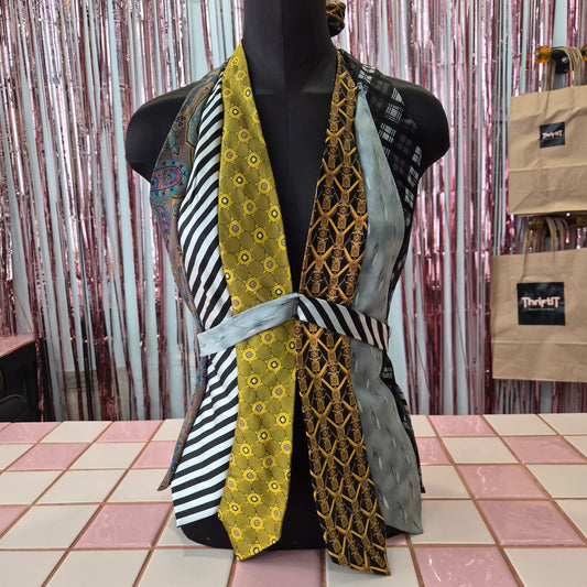 Upcycled Tie Halter Top