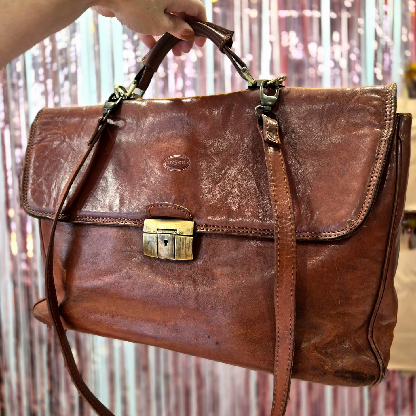 Vintage Leather Briefcase