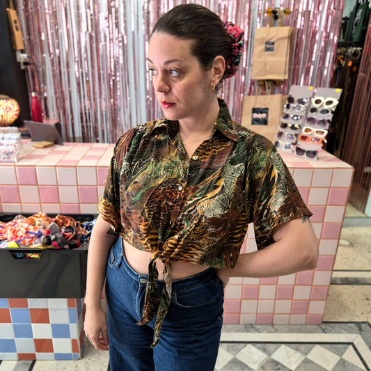 Patterned Knot Top