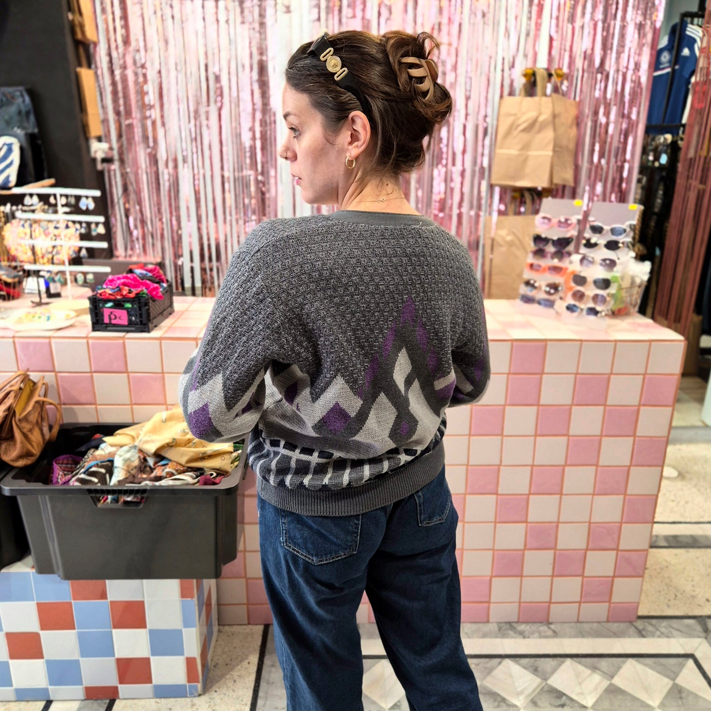 Vintage Patterned Cardigan