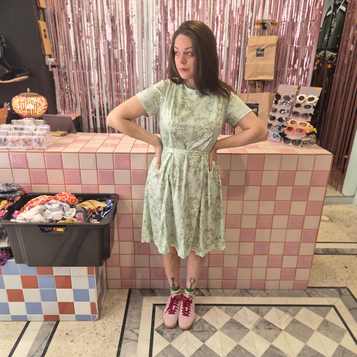 Vintage Patterned Dress