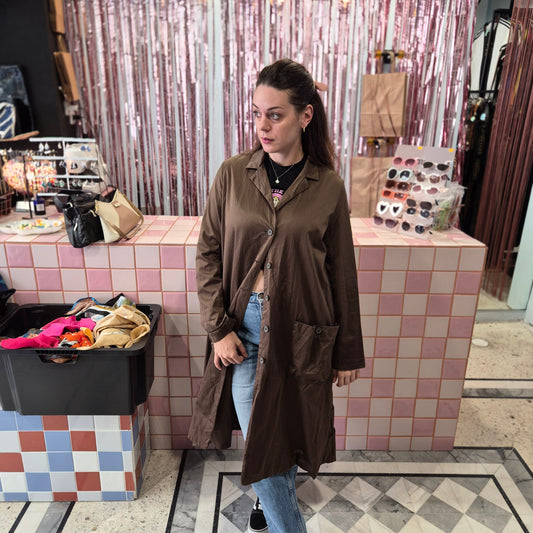Cute and Light Brown Trench Coat