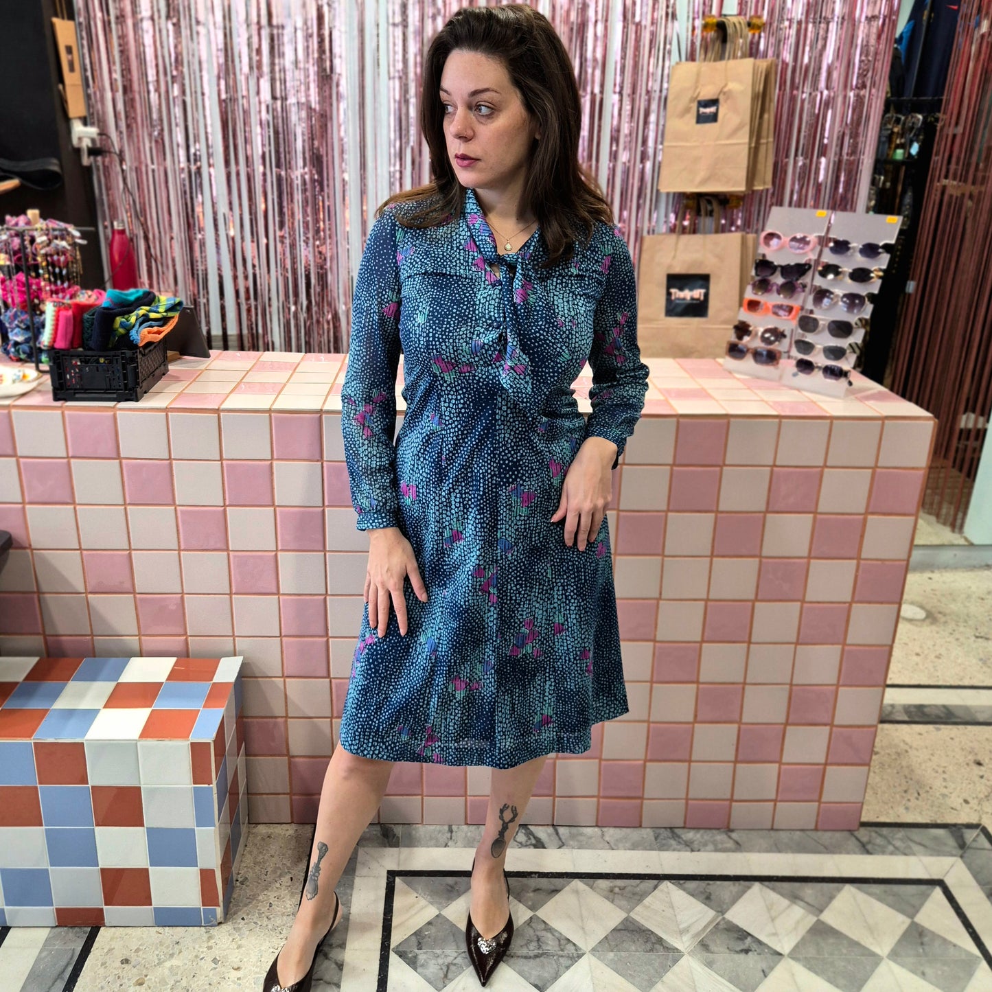 Vintage Patterned Dress