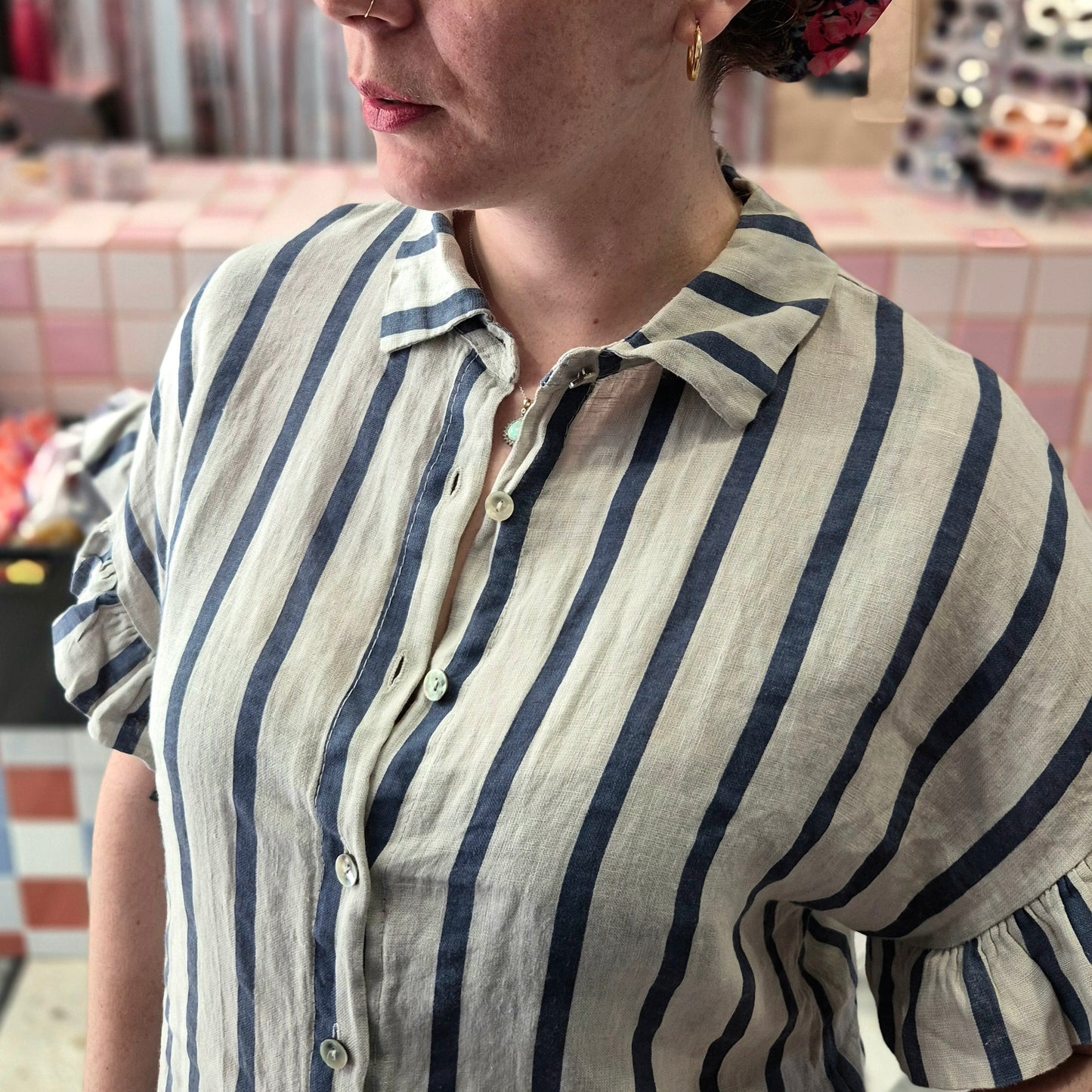 Linen Stripped Shirt