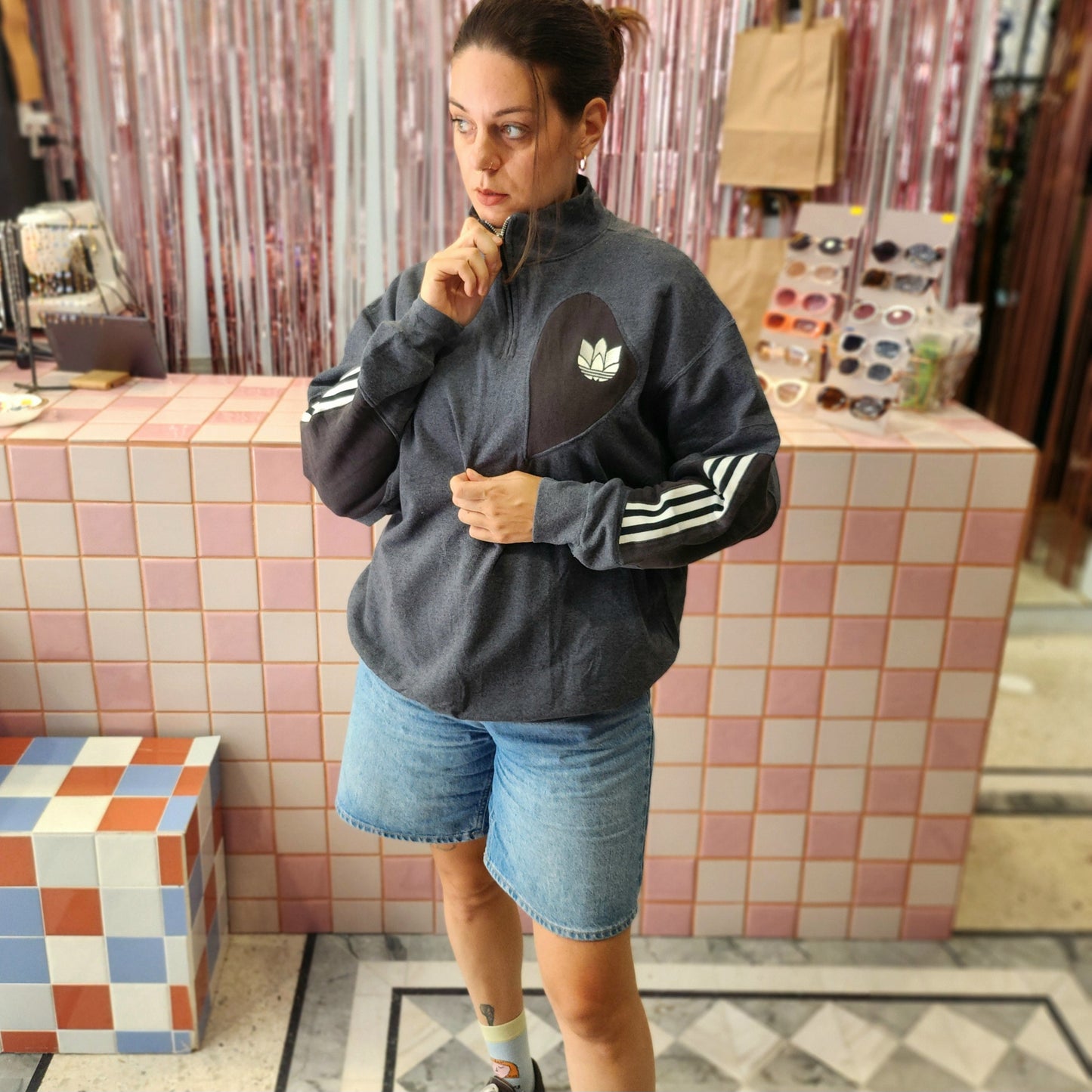 Reworked Adidas Sweatshirt