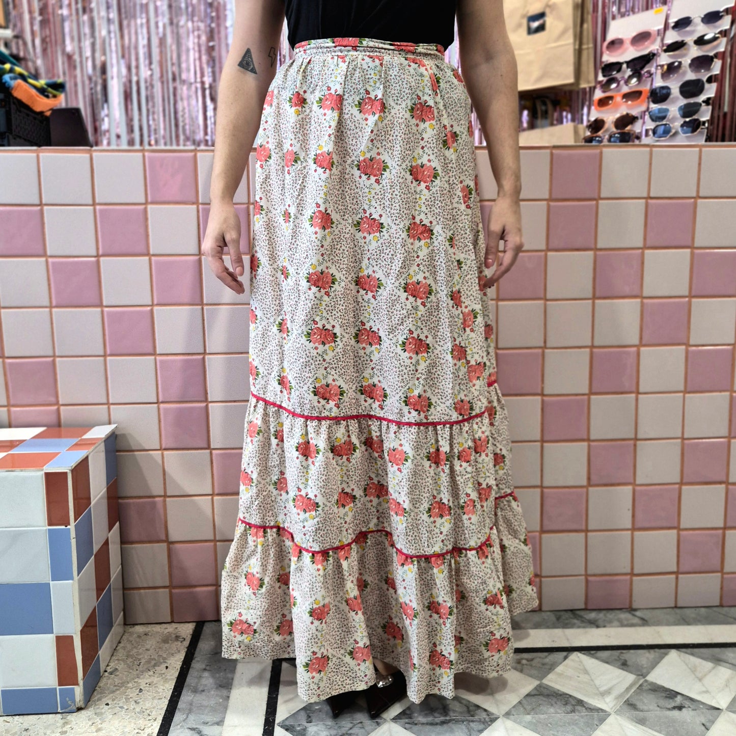 Cute Vintage Maxi Skirt