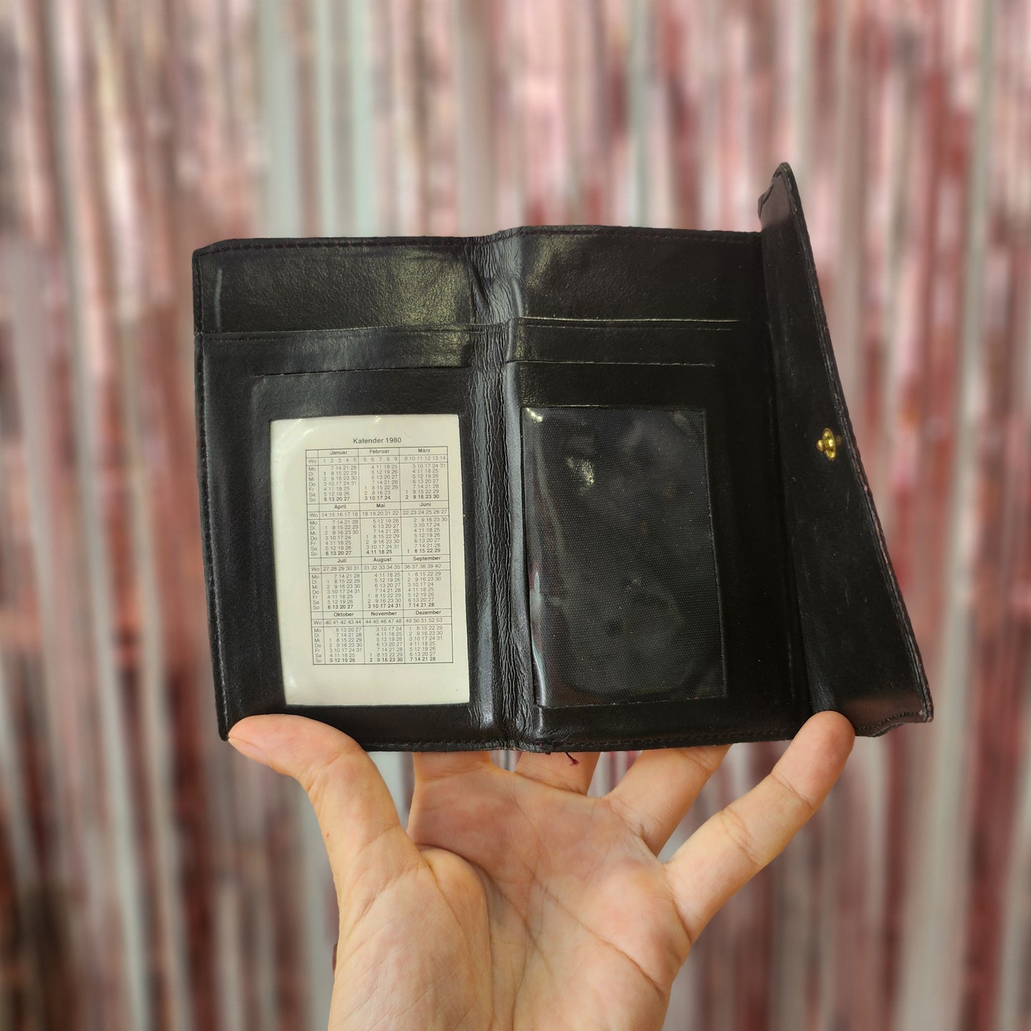 Vintage Leather Red Wallet