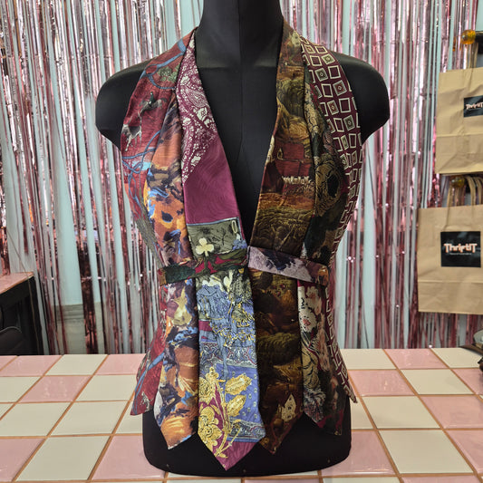 Upcycled Tie Halter Top