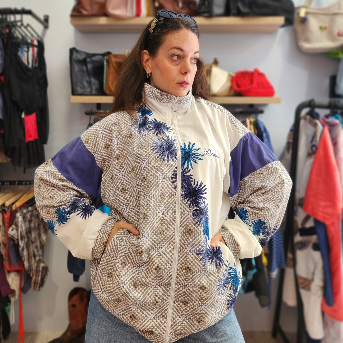 Vintage Patterned Light Jacket