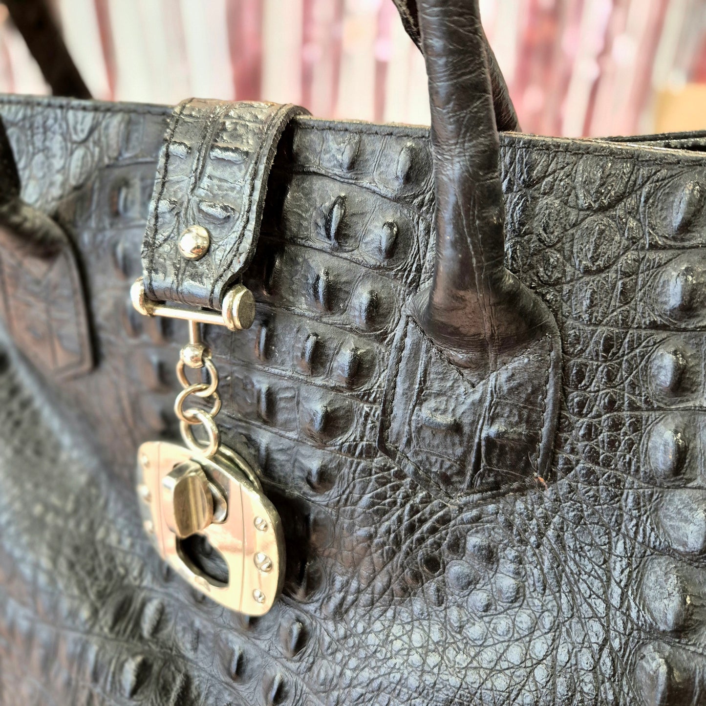 Vintage Crocodile Handbag