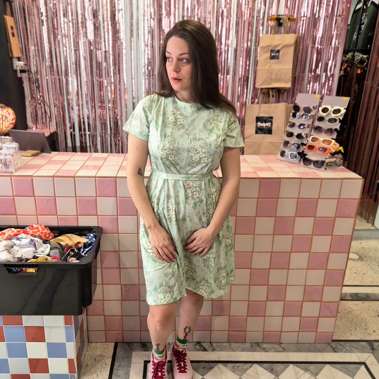 Vintage Patterned Dress
