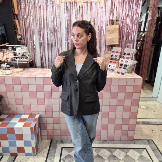 Leather Blazer