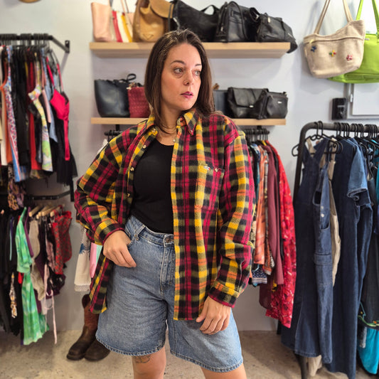 Plaid Button Down Fleece