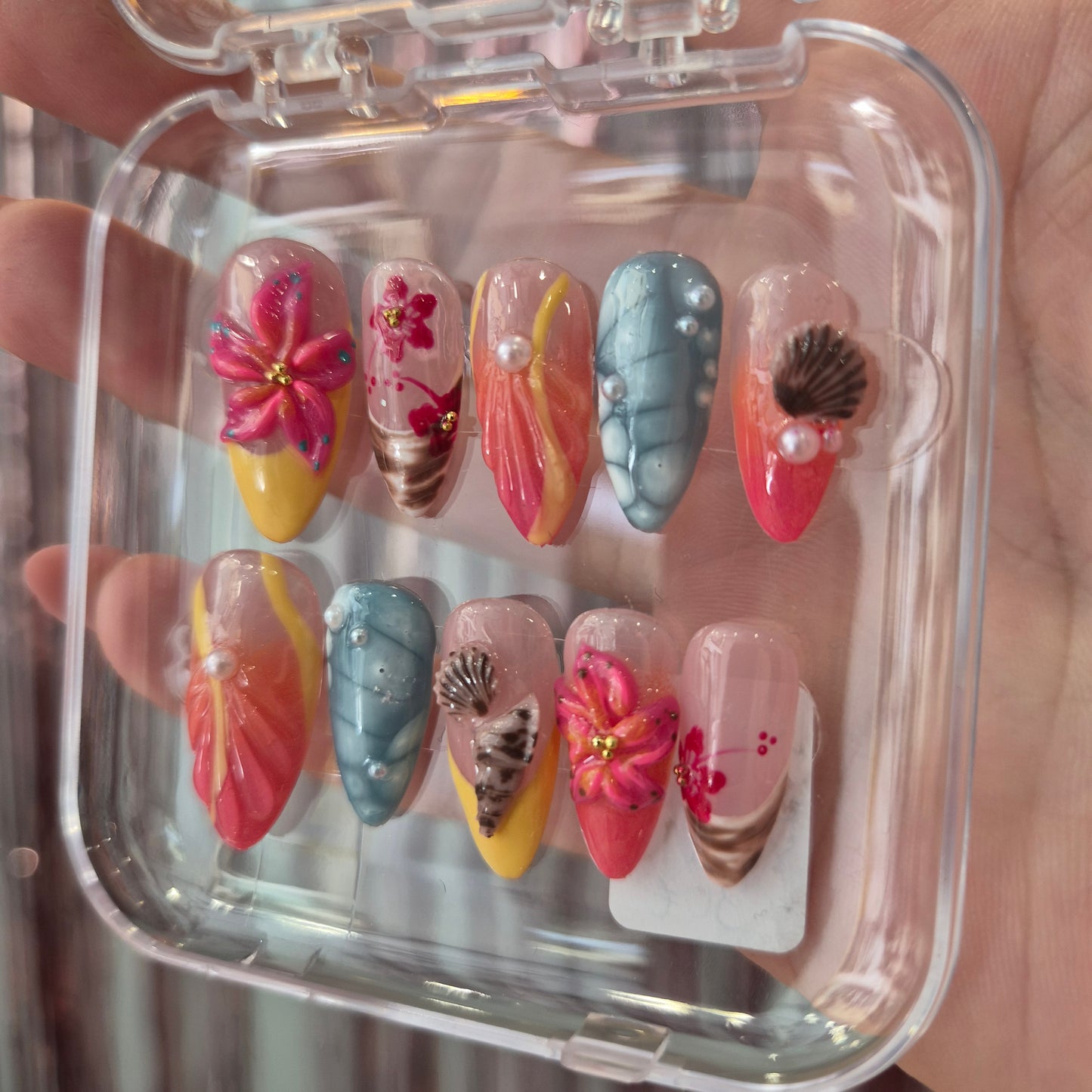 Summer Vibes Presson Nails