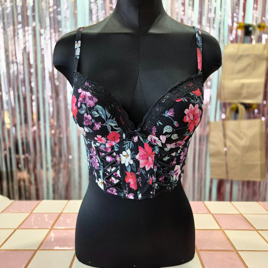 Floral Cropped Corset