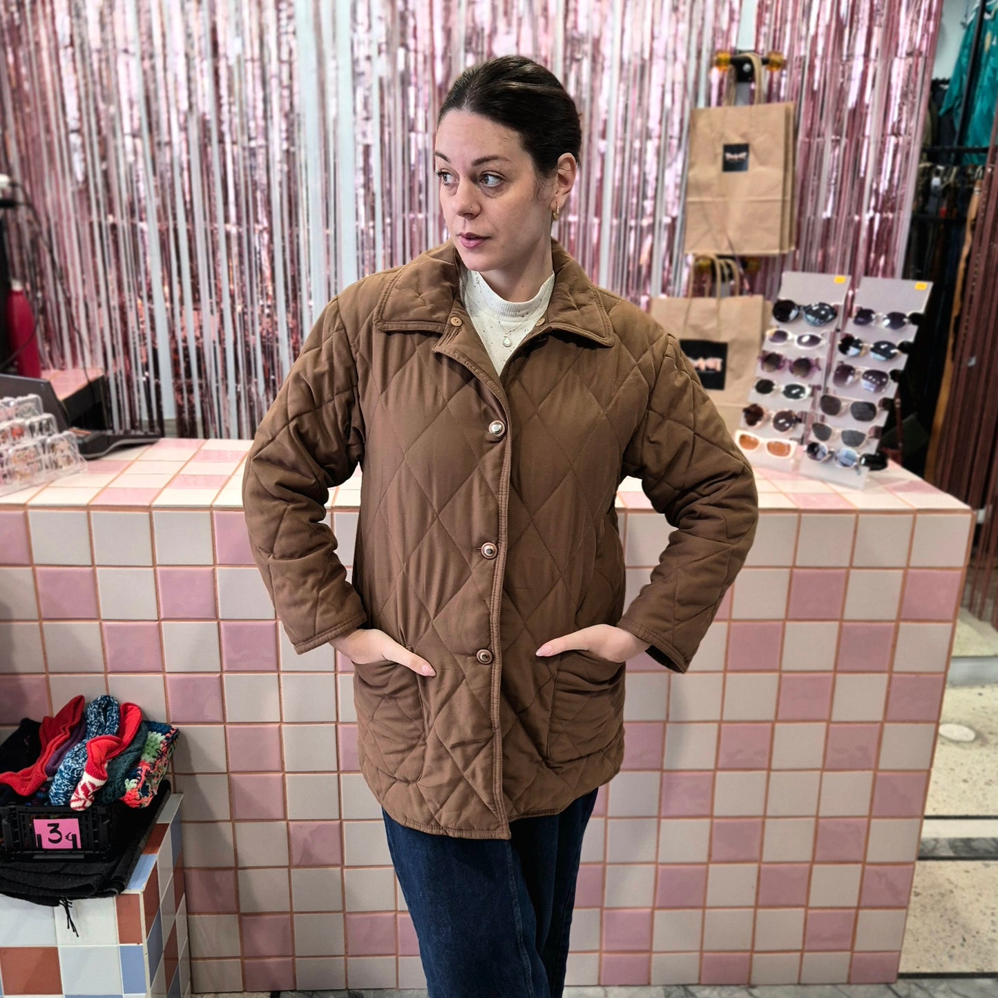Elegant Quilted Vintage Jacket