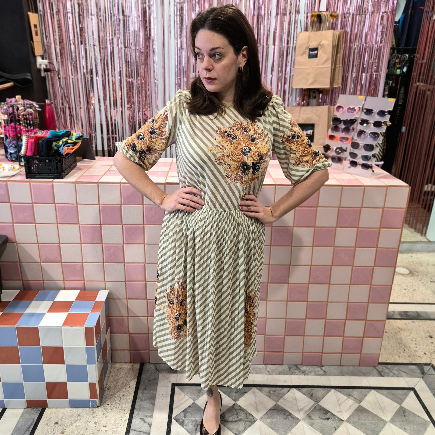 Vintage Floral Dress