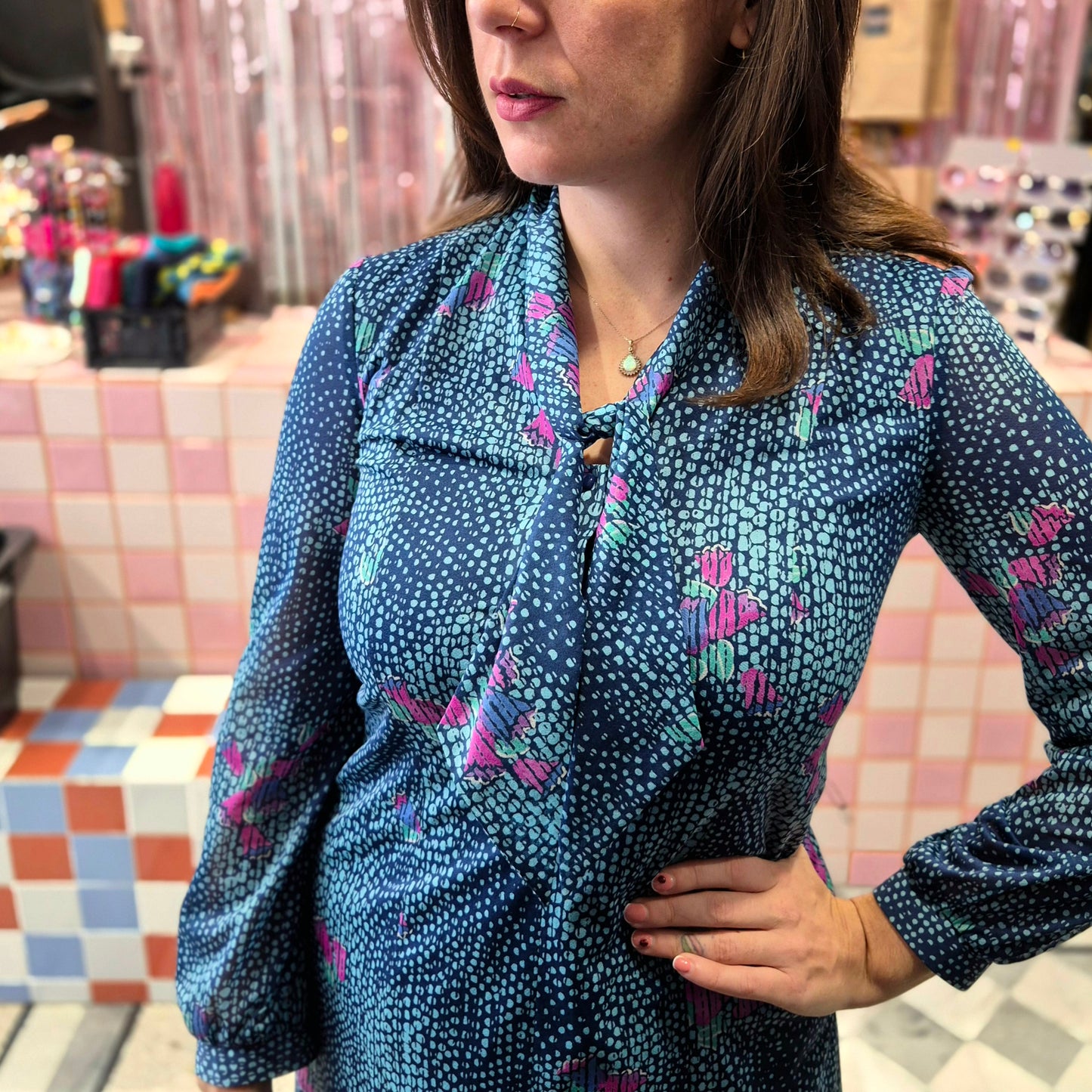 Vintage Patterned Dress