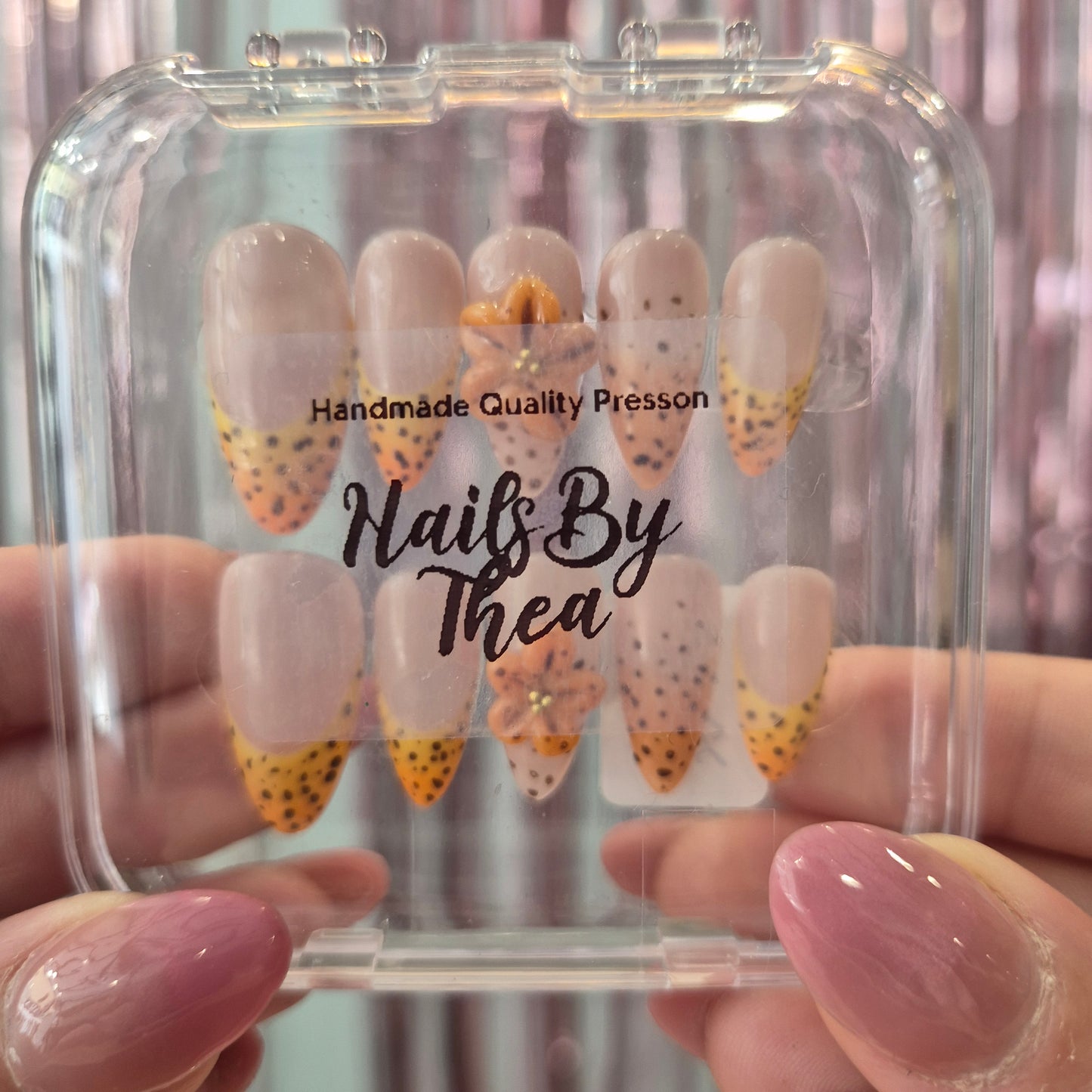 Yellow Summer Presson Nails