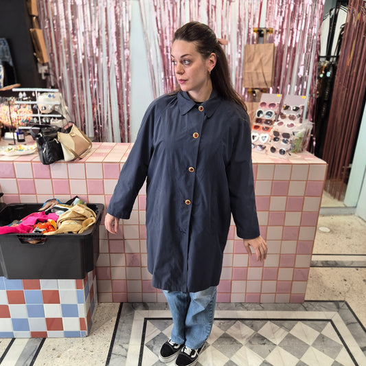 Cute Blue Trench Coat